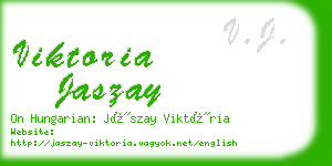 viktoria jaszay business card